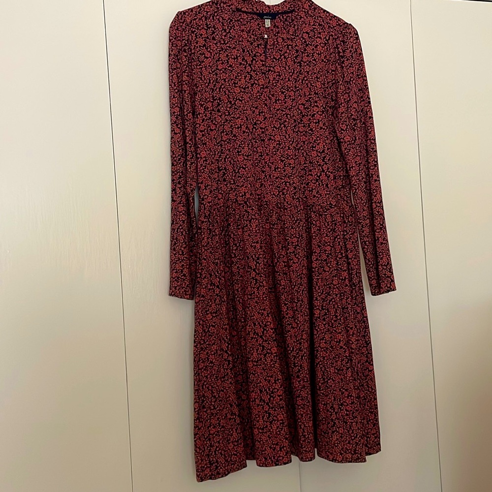 Joules Women Dress Size 8 3/4 Sleeve Round Neck